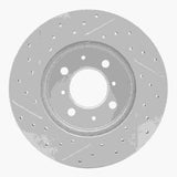 Dynamic Friction 2014-2015 Mitsubishi Mirage Front Right Drilled & Slotted Geoperformance Rotor by Dynamic Friction Company 830-72045R