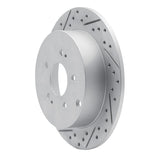 Dynamic Friction 2004-2011 Mitsubishi Grandis (Mexico) Rear Left Drilled & Slotted Geoperformance Rotor by Dynamic Friction Company 830-72060L