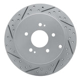 Dynamic Friction 2004-2011 Mitsubishi Grandis (Mexico) Rear Left Drilled & Slotted Geoperformance Rotor by Dynamic Friction Company 830-72060L