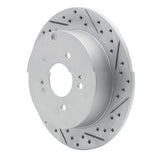 Dynamic Friction 2004-2011 Mitsubishi Endeavor Rear Right Drilled & Slotted Geoperformance Rotor by Dynamic Friction Company 830-72060R