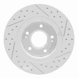Dynamic Friction 2005-2022 Mitsubishi Outlander Phev Front Left Drilled & Slotted Geoperformance Rotor by Dynamic Friction Company 830-72061L