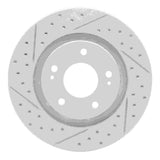 Dynamic Friction 2005-2022 Mitsubishi Outlander Phev Front Left Drilled & Slotted Geoperformance Rotor by Dynamic Friction Company 830-72061L