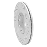 Dynamic Friction 2005-2022 Mitsubishi Outlander Phev Front Left Drilled & Slotted Geoperformance Rotor by Dynamic Friction Company 830-72061L