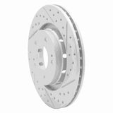Dynamic Friction 2005-2022 Mitsubishi Outlander Front Right Drilled & Slotted Geoperformance Rotor by Dynamic Friction Company 830-72061R