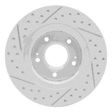 Dynamic Friction 2005-2022 Mitsubishi Outlander Front Right Drilled & Slotted Geoperformance Rotor by Dynamic Friction Company 830-72061R