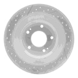 Dynamic Friction 2013-2025 Mitsubishi Eclipse Cross Rear Right Drilled & Slotted Geoperformance Rotor by Dynamic Friction Company 830-72063R