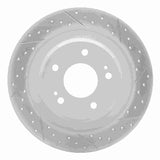 Dynamic Friction 2013-2025 Mitsubishi Eclipse Cross Rear Right Drilled & Slotted Geoperformance Rotor by Dynamic Friction Company 830-72063R