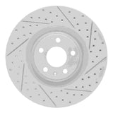 Dynamic Friction 2004-2009 Audi S4 Front Right Drilled & Slotted Geoperformance Rotor by Dynamic Friction Company 830-73031R