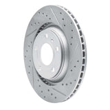 Dynamic Friction 2004-2009 Audi S4 Rear Right Drilled & Slotted Geoperformance Rotor by Dynamic Friction Company 830-73032R