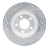 Dynamic Friction 2004-2009 Audi S4 Rear Right Drilled & Slotted Geoperformance Rotor by Dynamic Friction Company 830-73032R
