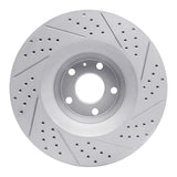 Dynamic Friction 2005-2011 Audi A6 Quattro Front Left Drilled & Slotted Geoperformance Rotor by Dynamic Friction Company 830-73038L