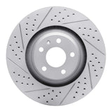 Dynamic Friction 2005-2011 Audi A6 Quattro Front Left Drilled & Slotted Geoperformance Rotor by Dynamic Friction Company 830-73038L