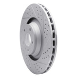 Dynamic Friction 2005-2011 Audi A6 Quattro Front Right Drilled & Slotted Geoperformance Rotor by Dynamic Friction Company 830-73038R