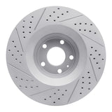 Dynamic Friction 2005-2011 Audi A6 Quattro Front Right Drilled & Slotted Geoperformance Rotor by Dynamic Friction Company 830-73038R