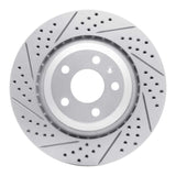 R1 Concepts 05-11 Audi A6 Quattro Rear Left Drilled & Slotted Geo-Carbon Rotor by R1 Concepts RNC-830-73039L