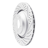 Dynamic Friction 2005-2011 Audi A6 Quattro Rear Right Drilled & Slotted Geoperformance Rotor by Dynamic Friction Company 830-73039R