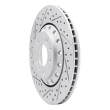 Dynamic Friction 2004-2010 Audi A8 Rear Left Drilled & Slotted Geoperformance Rotor by Dynamic Friction Company 830-73040L