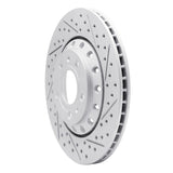Dynamic Friction 2004-2010 Audi A8 Rear Right Drilled & Slotted Geoperformance Rotor by Dynamic Friction Company 830-73040R