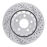 Dynamic Friction 2004-2010 Audi A8 Rear Right Drilled & Slotted Geoperformance Rotor by Dynamic Friction Company 830-73040R