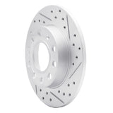 Dynamic Friction 2002-2006 Audi A4 (USA/Canada) Rear Right Drilled & Slotted Geoperformance Rotor by Dynamic Friction Company 830-73043R