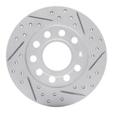Dynamic Friction 2002-2006 Audi A4 (USA/Canada) Rear Right Drilled & Slotted Geoperformance Rotor by Dynamic Friction Company 830-73043R