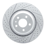Dynamic Friction 2007-2011 Audi S6 Rear Left Drilled & Slotted Geoperformance Rotor by Dynamic Friction Company 830-73051L