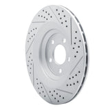 Dynamic Friction 2007-2011 Audi S6 Rear Left Drilled & Slotted Geoperformance Rotor by Dynamic Friction Company 830-73051L