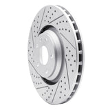 Dynamic Friction 2008-2011 Audi TT Quattro Front Left Drilled & Slotted Geoperformance Rotor by Dynamic Friction Company 830-73054L