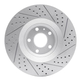 Dynamic Friction 2008-2011 Audi TT Quattro Front Left Drilled & Slotted Geoperformance Rotor by Dynamic Friction Company 830-73054L