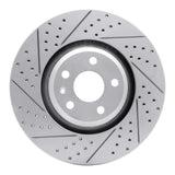 Dynamic Friction 2008-2011 Audi TT Quattro Front Left Drilled & Slotted Geoperformance Rotor by Dynamic Friction Company 830-73054L