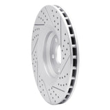 Dynamic Friction 2008-2011 Audi TT Quattro Front Left Drilled & Slotted Geoperformance Rotor by Dynamic Friction Company 830-73054L