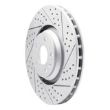 Dynamic Friction 2008-2011 Audi TT Quattro Front Right Drilled & Slotted Geoperformance Rotor by Dynamic Friction Company 830-73054R