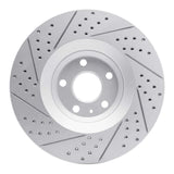 Dynamic Friction 2008-2011 Audi TT Quattro Front Right Drilled & Slotted Geoperformance Rotor by Dynamic Friction Company 830-73054R
