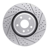 Dynamic Friction 2008-2011 Audi TT Quattro Front Right Drilled & Slotted Geoperformance Rotor by Dynamic Friction Company 830-73054R