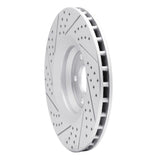 Dynamic Friction 2008-2011 Audi TT Quattro Front Right Drilled & Slotted Geoperformance Rotor by Dynamic Friction Company 830-73054R