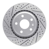 Dynamic Friction 2008-2015 Audi TTS Quattro Rear Left Drilled & Slotted Geoperformance Rotor by Dynamic Friction Company 830-73055L