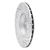 Dynamic Friction 2008-2015 Audi TTS Quattro Rear Left Drilled & Slotted Geoperformance Rotor by Dynamic Friction Company 830-73055L