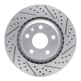 Dynamic Friction 2008-2015 Audi TTS Quattro Rear Right Drilled & Slotted Geoperformance Rotor by Dynamic Friction Company 830-73055R