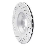 Dynamic Friction 2008-2015 Audi TTS Quattro Rear Right Drilled & Slotted Geoperformance Rotor by Dynamic Friction Company 830-73055R