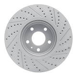 Dynamic Friction 2008-2012 Audi A5 Front Left Drilled & Slotted Geoperformance Rotor by Dynamic Friction Company 830-73057L