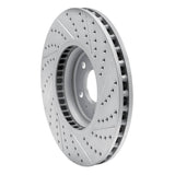Dynamic Friction 2008-2012 Audi A5 Front Left Drilled & Slotted Geoperformance Rotor by Dynamic Friction Company 830-73057L