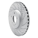 Dynamic Friction 2008-2012 Audi Q5 (USA/Canada) Front Right Drilled & Slotted Geoperformance Rotor by Dynamic Friction Company 830-73057R