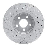 Dynamic Friction 2008-2012 Audi Q5 (USA/Canada) Front Right Drilled & Slotted Geoperformance Rotor by Dynamic Friction Company 830-73057R