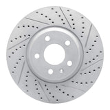 Dynamic Friction 2008-2012 Audi Q5 (USA/Canada) Front Right Drilled & Slotted Geoperformance Rotor by Dynamic Friction Company 830-73057R