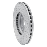 Dynamic Friction 2008-2012 Audi Q5 (USA/Canada) Front Right Drilled & Slotted Geoperformance Rotor by Dynamic Friction Company 830-73057R
