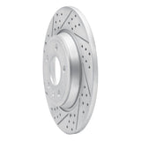 Dynamic Friction 2008-2025 Audi A6 Quattro Rear Left Drilled & Slotted Geoperformance Rotor by Dynamic Friction Company 830-73061L