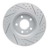 Dynamic Friction 2008-2025 Audi A6 Quattro Rear Left Drilled & Slotted Geoperformance Rotor by Dynamic Friction Company 830-73061L