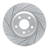 Dynamic Friction 2008-2025 Audi A6 Quattro Rear Left Drilled & Slotted Geoperformance Rotor by Dynamic Friction Company 830-73061L