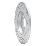 Dynamic Friction 2008-2025 Audi A6 Quattro Rear Left Drilled & Slotted Geoperformance Rotor by Dynamic Friction Company 830-73061L