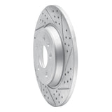 Dynamic Friction 2008-2025 Audi A4 (USA/Canada) Rear Right Drilled & Slotted Geoperformance Rotor by Dynamic Friction Company 830-73061R